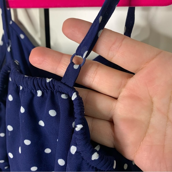 Girl’s Cherokee Polka Dot Ruffled Tank Top - Picture 6 of 13